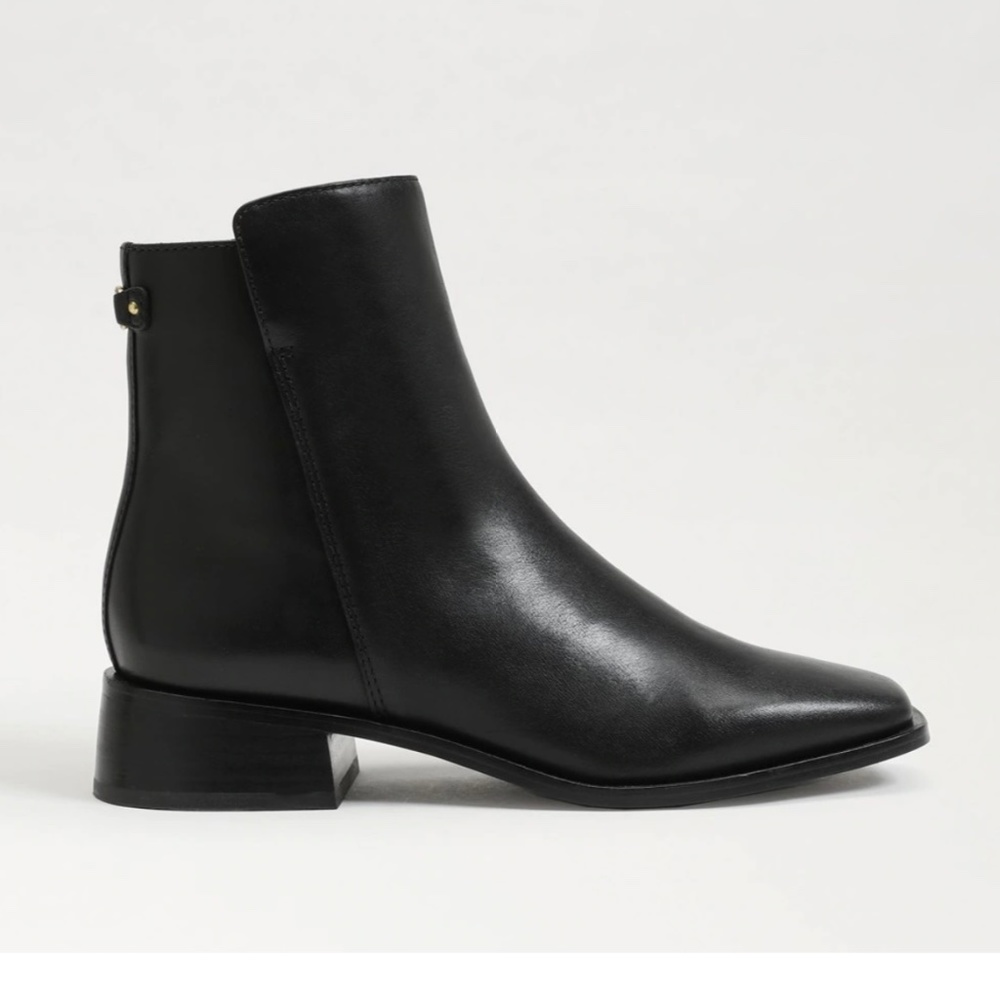 Sam Edelman Thatcher Black Leather Boots 8.5 very good used condition